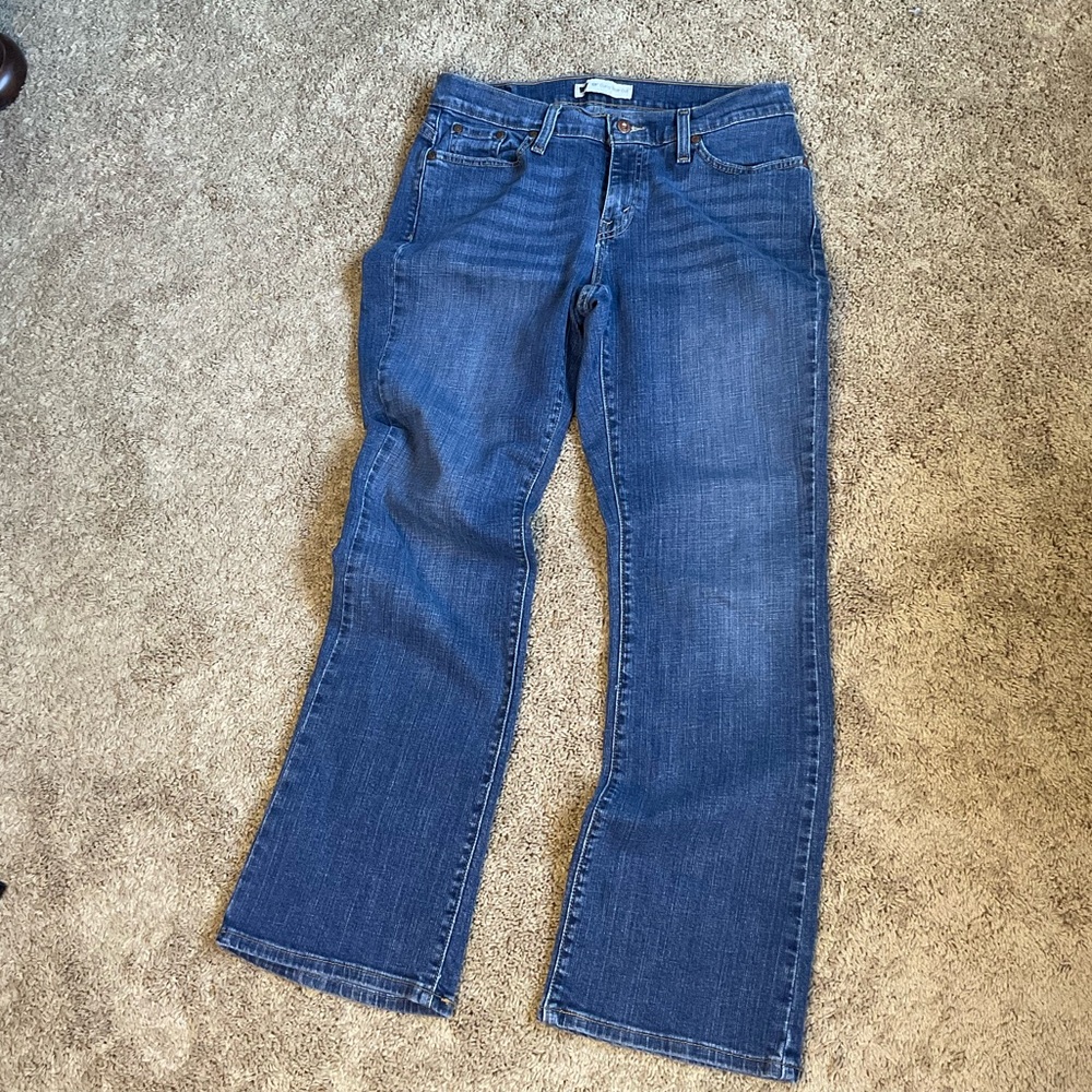 Levi’s 529 Bootcut Women’s Blue Jeans Size 12 | Mid-Rise Stretch Denim